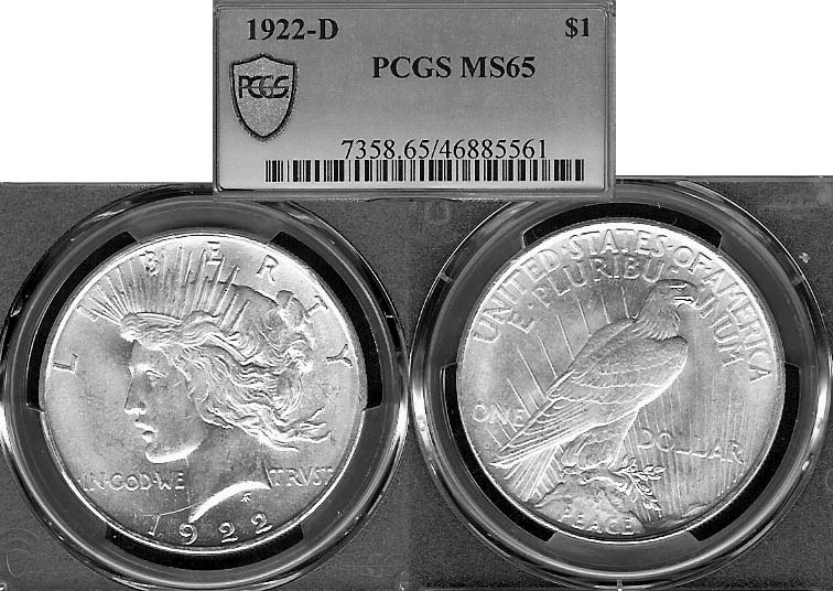 Collectors Corner 1922D 1 MS65 PCGS 60651973